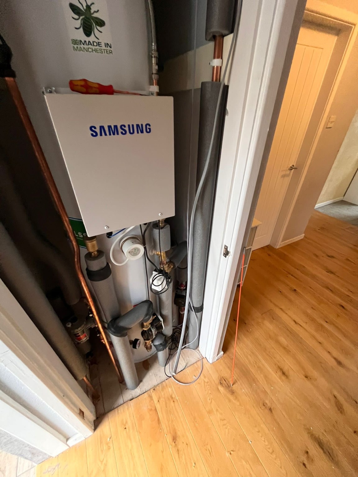 Heat pump hot water cylinder, Leeds