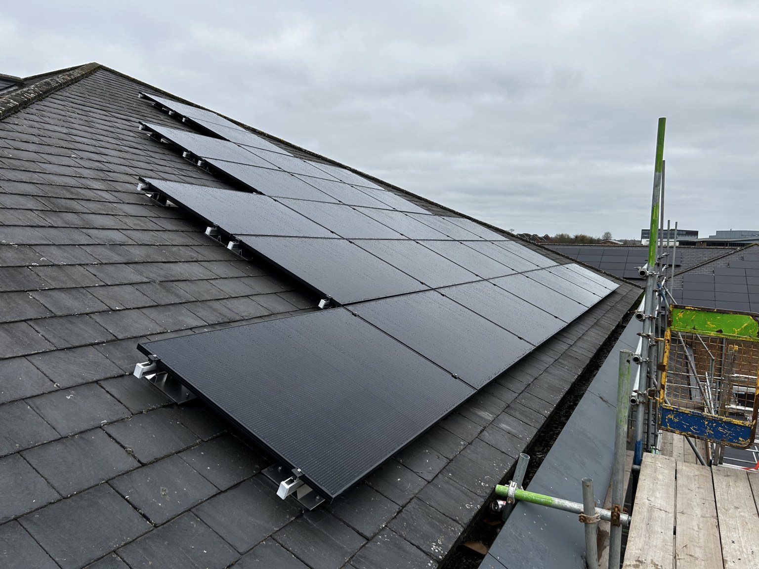 Solar panels on Leeds City Council housing