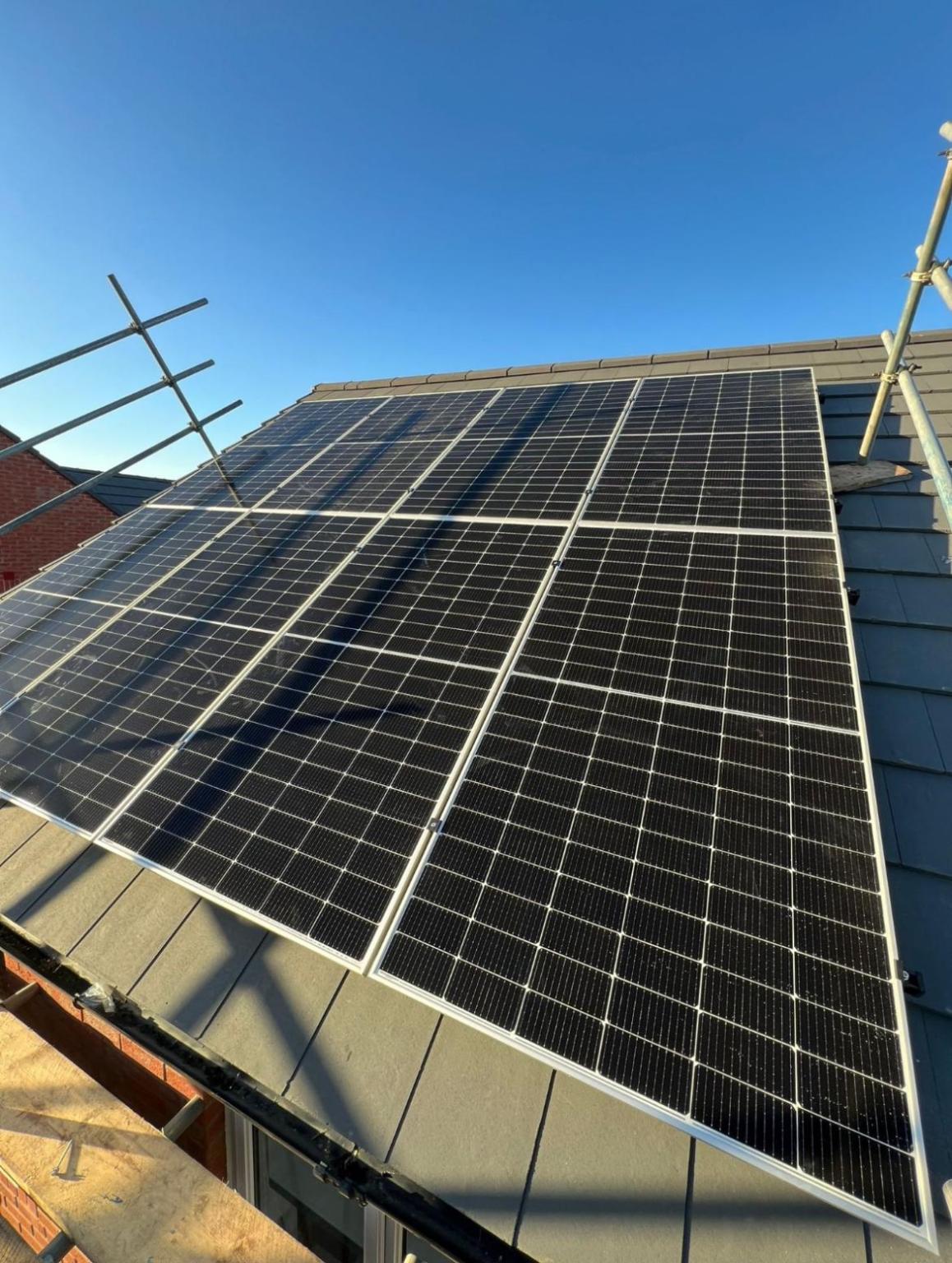 Home solar installation, North West