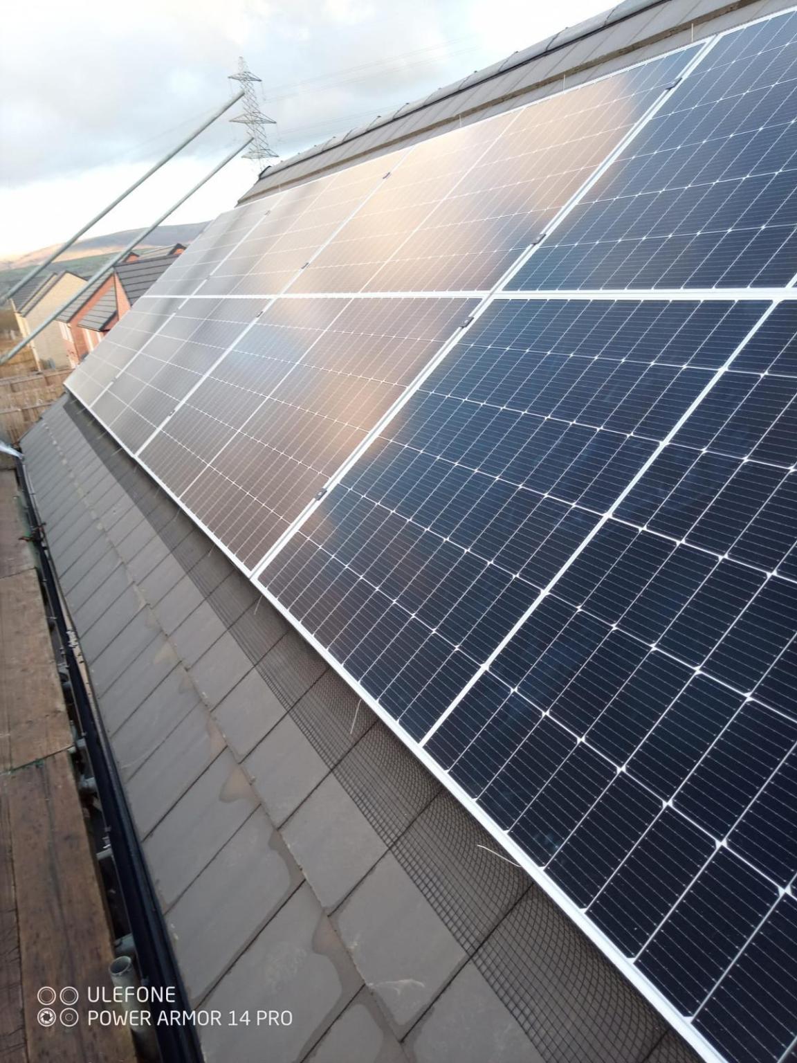 Home solar installation, North West