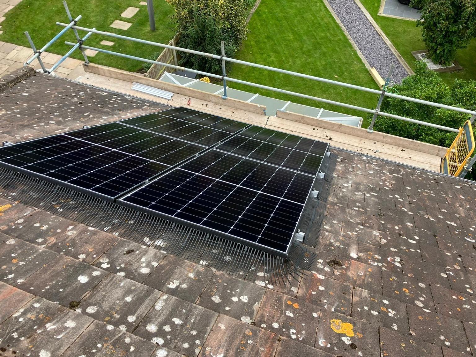 Home solar installation, North West
