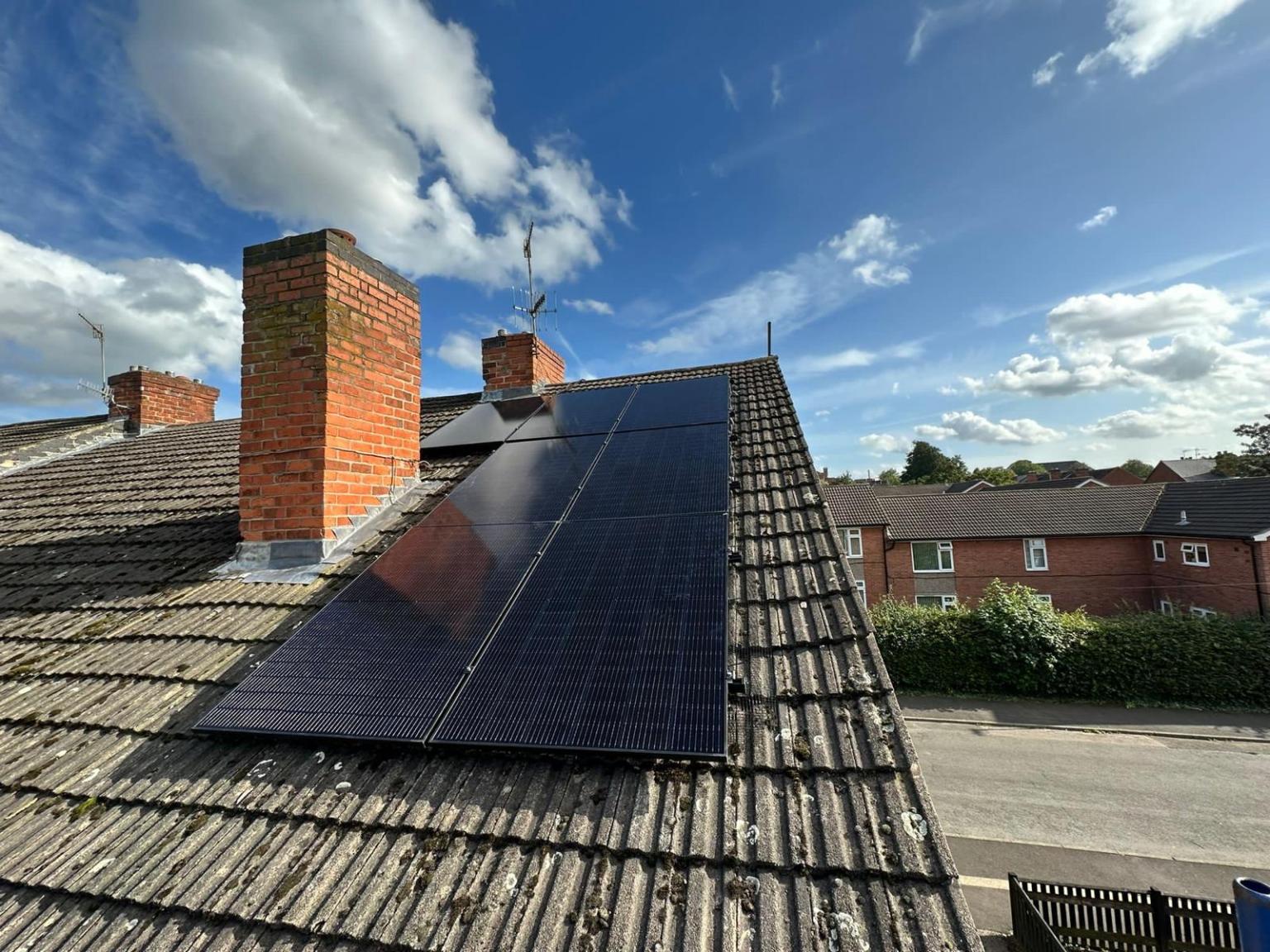 Home solar installation, North West