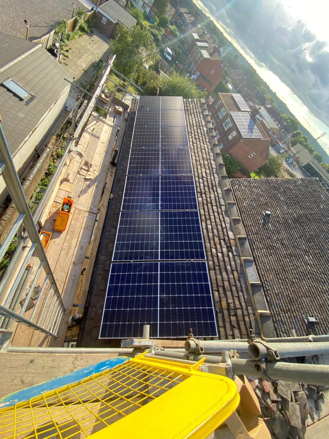 Home solar installation, North West