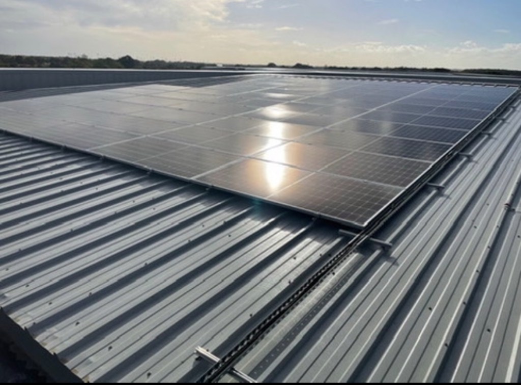 80 kWp solar system on a Cheshire farm